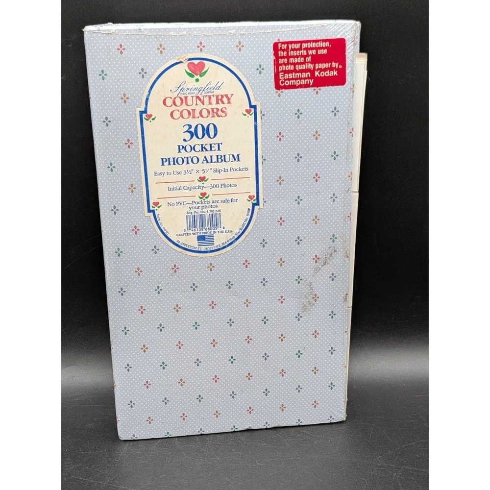 New Photo Album New Springfield Country Colors 300 Pocket  3 1/2x 5 1/4 📸 USA